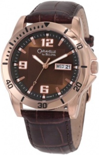 Caravelle by Bulova Men's 44C103 Leather strap sport Watch Caravelle by Bulova Men's 44C103 Leather strap sport Watch