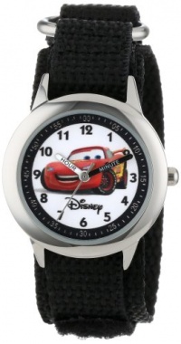 Disney Kids' W000093 Time Teacher Stainless Steel and Nylon Cars Watch Disney Kids' W000093 Time Teacher Stainless Steel and Nylon Cars Watch
