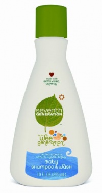 Seventh Generation Baby Shampoo and Wash Gel, 10 Ounce