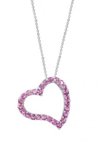 Effy Jewlery 14K White Gold Pink Tourmaline Heart Pendant, .89 TCW Effy Jewlery 14K White Gold Pink Tourmaline Heart Pendant, .89 TCW