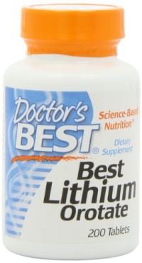 Doctor's Best Best Lithium Orotate (5mg), 200-Count