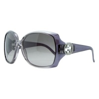 Gucci GG 3503/S WOQ Lilac Clear Oversized Square Sunglasses Gucci GG 3503/S WOQ Lilac Clear Oversized Square Sunglasses