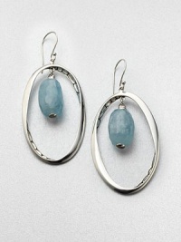Capture a piece of spring's clear blue sky with blue topaz set in sterling silver. Swiss blue topazSterling silverDrop, about 2.87Hook backMade in Bali Capture a piece of spring's clear blue sky with blue topaz set in sterling silver. Swiss blue topazSterling silverDrop, about 2.87Hook backMade in Bali