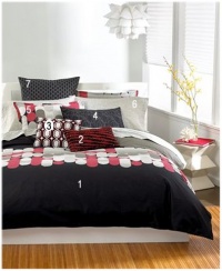 Bar III Pinball Reversible Cotton Twin Duvet Cover Bar III Pinball Reversible Cotton Twin Duvet Cover