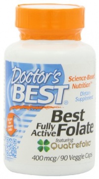 Doctor's Best Best Fully Active Folate 400mcg, 90 Count Doctor's Best Best Fully Active Folate 400mcg, 90 Count