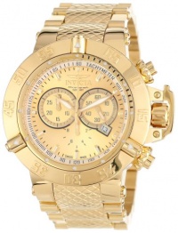 Invicta Men's 14500 Subaqua Noma III Chronograph Gold Dial 18k Gold Ion-Plated Stainless Steel Watch Invicta Men's 14500 Subaqua Noma III Chronograph Gold Dial 18k Gold Ion-Plated Stainless Steel Watch