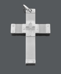 Symbolic style meets durable design. A tough way to show your faith, men's necklace features a solid, stainless steel bolt cross and a matching bead chain. Approximate length: 24 inches. Approximate drop width: 2-1/4 inches. Approximate drop length: 3-1/4 inches. Symbolic style meets durable design. A tough way to show your faith, men's necklace features a solid, stainless steel bolt cross and a matching bead chain. Approximate length: 24 inches. Approximate drop width: 2-1/4 inches. Approximate drop length: 3-1/4 inches.
