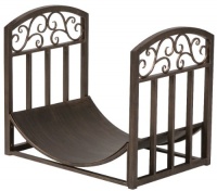 Panacea 15919 Log Bin with Scrolls, Brushed Bronze Panacea 15919 Log Bin with Scrolls, Brushed Bronze