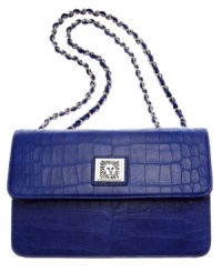 Go with a little gator the next time you're stepping out in style. This alligator-embossed design by AK Anne Klein is perfectly posh with signature silver-tone hardware and ladylike chain-link straps. The surprisingly roomy interior fits wallet, phone, makeup bag and any other little extras you may need along the way. Go with a little gator the next time you're stepping out in style. This alligator-embossed design by AK Anne Klein is perfectly posh with signature silver-tone hardware and ladylike chain-link straps. The surprisingly roomy interior fits wallet, phone, makeup bag and any other little extras you may need along the way.