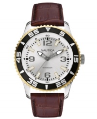 Both elegant and sporty, this Nautica watch is an everyday must-own. Both elegant and sporty, this Nautica watch is an everyday must-own.