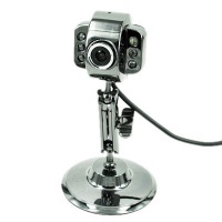 HDE USB Webcam with LED Lights - Metal Finish HDE USB Webcam with LED Lights - Metal Finish