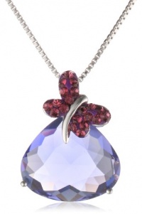 Carnevale Sterling Silver Butterfly with Swarovski Elements Pendant Necklace, 18 Carnevale Sterling Silver Butterfly with Swarovski Elements Pendant Necklace, 18