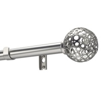 Levolor Sphere Rod Set, Satin Nickel, 3/4-Inch Diameter, 66 to 120-Inch Width Levolor Sphere Rod Set, Satin Nickel, 3/4-Inch Diameter, 66 to 120-Inch Width