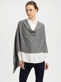 Put on the glitz with this fully sequined design.CottonHandkerchief hemAbout 21 from shoulder to hemHand wash inside outImported Put on the glitz with this fully sequined design.CottonHandkerchief hemAbout 21 from shoulder to hemHand wash inside outImported