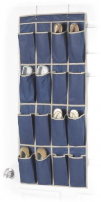 Whitmor 6536-87-NAVY Fashion Polypro Color Organizer Collection Over-the-Door Shoe Bag, Navy Whitmor 6536-87-NAVY Fashion Polypro Color Organizer Collection Over-the-Door Shoe Bag, Navy