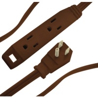 Axis 45504 3 Outlet Indoor Extension Cord, 8 Feet (Brown) Axis 45504 3 Outlet Indoor Extension Cord, 8 Feet (Brown)