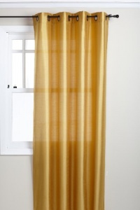 Stylemaster Tribeca 56 by 108-Inch Faux Silk Grommet Panel, Saffron Stylemaster Tribeca 56 by 108-Inch Faux Silk Grommet Panel, Saffron