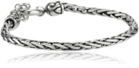 Zina Sterling Silver Signature Swirl Toggle Bracelet with Woven Chain, 7.5 Zina Sterling Silver Signature Swirl Toggle Bracelet with Woven Chain, 7.5
