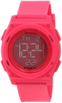 Armitron Women's 45/7027MAG Magenta Resin Strap Chronograph Sport Watch Armitron Women's 45/7027MAG Magenta Resin Strap Chronograph Sport Watch