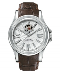 An extraordinary dial highlights the Swiss precision of this Kirkwood collection watch by Bulova Accutron. An extraordinary dial highlights the Swiss precision of this Kirkwood collection watch by Bulova Accutron.