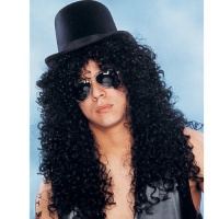 Deluxe Curly Rocker Wig in Black Deluxe Curly Rocker Wig in Black