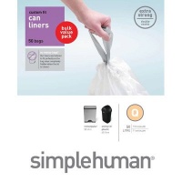 simplehuman Custom Fit Trash Can Liner Q, 50-65 Liters / 13-17 Gallons, 50-Count simplehuman Custom Fit Trash Can Liner Q, 50-65 Liters / 13-17 Gallons, 50-Count