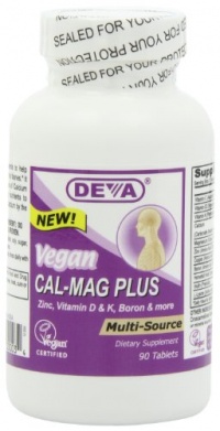 Deva Vegan Vitamins Calcium, Magnesium Plus 90 Tablets (Pack of 2) Deva Vegan Vitamins Calcium, Magnesium Plus 90 Tablets (Pack of 2)