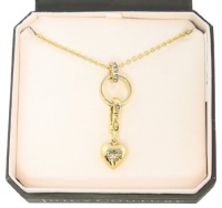 Juicy Couture Chain Charm Catcher Necklace Gold