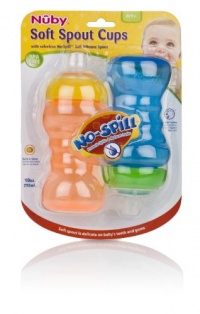 Nuby 2 Pack No Spill Cup, 10 Ounce, Colors May Vary Nuby 2 Pack No Spill Cup, 10 Ounce, Colors May Vary