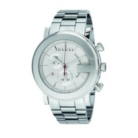 Gucci Men's YA101339 G-Chrono Steel Case Silver Guilloche Dial Watch Gucci Men's YA101339 G-Chrono Steel Case Silver Guilloche Dial Watch