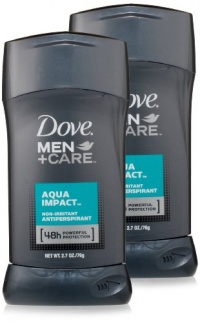 Dove Men + Care AntiPerspirant Deodorant, Aqua Impact, 2.7 Ounce Dove Men + Care AntiPerspirant Deodorant, Aqua Impact, 2.7 Ounce