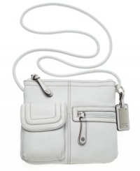 Embark on your next adventure with Tignanello's organizer crossbody bag. It features plenty of pockets for quick and easy access to all of your essentials. Embark on your next adventure with Tignanello's organizer crossbody bag. It features plenty of pockets for quick and easy access to all of your essentials.