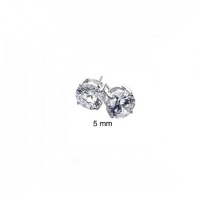 Bling Jewelry Basket Set Mens Round CZ Stud Earrings 925 Sterling Silver 5mm Bling Jewelry Basket Set Mens Round CZ Stud Earrings 925 Sterling Silver 5mm