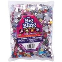 Darice Big Bling Shapes Gem Value Pack Rhinestone, Multicolor Darice Big Bling Shapes Gem Value Pack Rhinestone, Multicolor