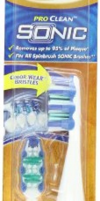 Spinbrush ProClean Sonic Replacement Heads, 2 Heads Spinbrush ProClean Sonic Replacement Heads, 2 Heads