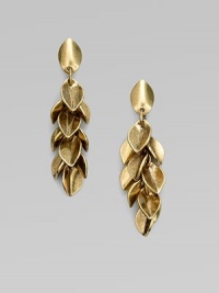 This nature-inspired piece features a cluster of petals in a pretty drop design. Antique-finished brassDrop, about 2¼Post backImported This nature-inspired piece features a cluster of petals in a pretty drop design. Antique-finished brassDrop, about 2¼Post backImported