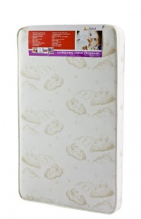 Dream On Me 3 Spring Coil Portable Crib Mattress, White Dream On Me 3 Spring Coil Portable Crib Mattress, White