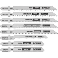 DEWALT DW3791 8-Piece T-Shank Jig Saw Blade Set DEWALT DW3791 8-Piece T-Shank Jig Saw Blade Set