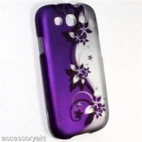 Cell Phone Case Cover Skin for Samsung I9300 Galaxy S3 AT&T,T-Mobile,Sprint,Verizon - Purple / Silver Vines Cell Phone Case Cover Skin for Samsung I9300 Galaxy S3 AT&T,T-Mobile,Sprint,Verizon - Purple / Silver Vines