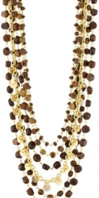 Rachel Reinhardt Nicole Nested Multi-Strand Wood Bead Necklace Rachel Reinhardt Nicole Nested Multi-Strand Wood Bead Necklace
