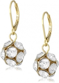 Nine West Star-Struck Fireball Gold-Tone Crystal Fireball Drop Earrings