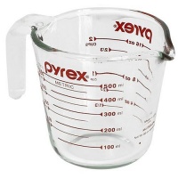 Pyrex Prepware 2-Cup Measuring Cup, Clear with Red Measurements Pyrex Prepware 2-Cup Measuring Cup, Clear with Red Measurements
