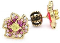 Juicy Couture Charms Flower Ultra Fuchsia Stud Earrings Juicy Couture Charms Flower Ultra Fuchsia Stud Earrings