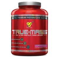 BSN True-Mass Ultra-Premium Lean Mass Gainer, Strawberry Milkshake, 5.75 Pound BSN True-Mass Ultra-Premium Lean Mass Gainer, Strawberry Milkshake, 5.75 Pound