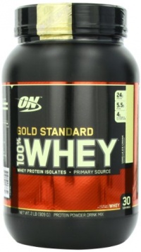 Optimum Nutrition 100% Whey Gold Standard, Vanilla Ice Cream, 2 Pound Optimum Nutrition 100% Whey Gold Standard, Vanilla Ice Cream, 2 Pound