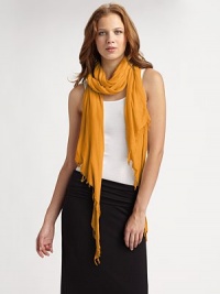 Throw on this airy Mako cotton scarf for a distinctive, effortless look.CottonHand washImported Throw on this airy Mako cotton scarf for a distinctive, effortless look.CottonHand washImported
