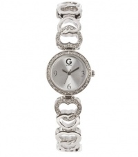 G by GUESS Women's Heart Jewelry Silver-Tone Watch G by GUESS Women's Heart Jewelry Silver-Tone Watch