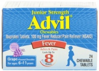 Children's Advil Jr. Chewable Grape 100 Mg, 24-Count (Pack of 2) Children's Advil Jr. Chewable Grape 100 Mg, 24-Count (Pack of 2)