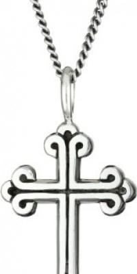 King Baby Cross Men's Traditional Cross Pendant Necklace