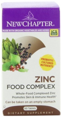 New Chapter Organics Zinc Food Complex Tablets, 60-Count New Chapter Organics Zinc Food Complex Tablets, 60-Count